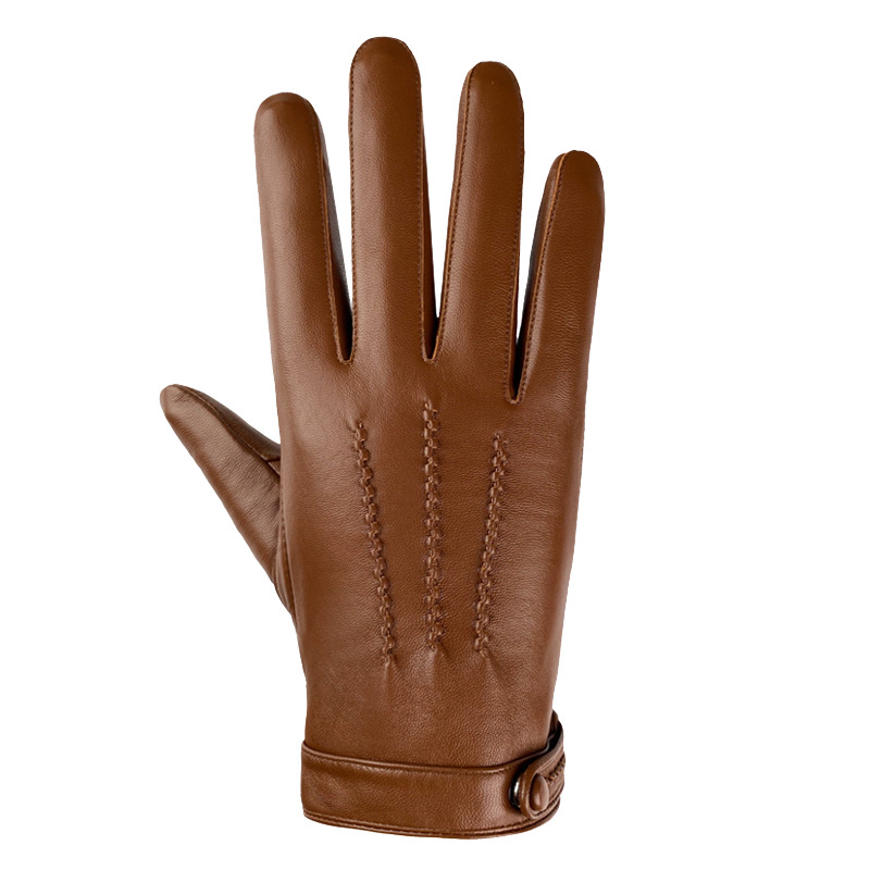 Leather Driving Glove - Męskie rękawiczki z prawdziwej skóry owczej