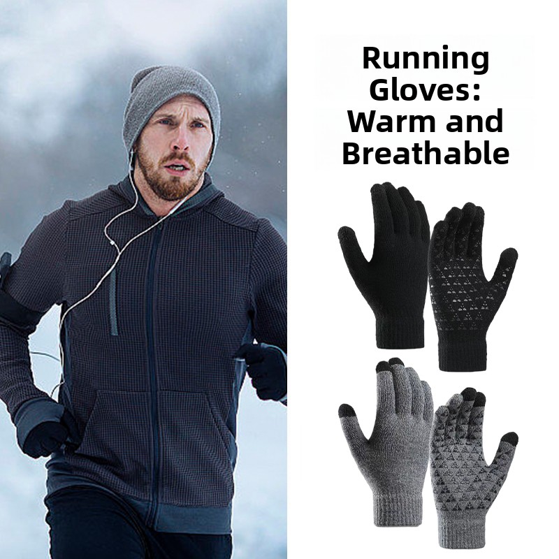 Wool Glove Lined - Rękawice sportowe do biegania na świeżym