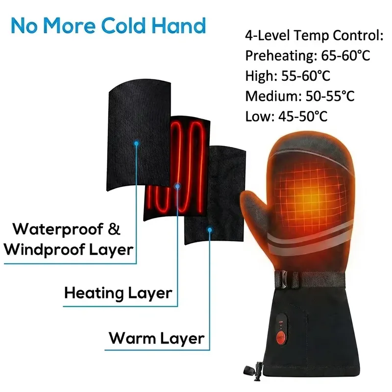 Zimowe narciarskie wodoodporne – Ski Glove Waterproof recenzja i cena